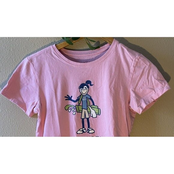 Life Is Good Crusher Tee T-Shirt XS Pink Talk Birdie To Me Golf Short Sleeve - Picture 4 of 9